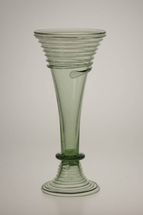 Conical goblet from Opava - 15 - historical glass