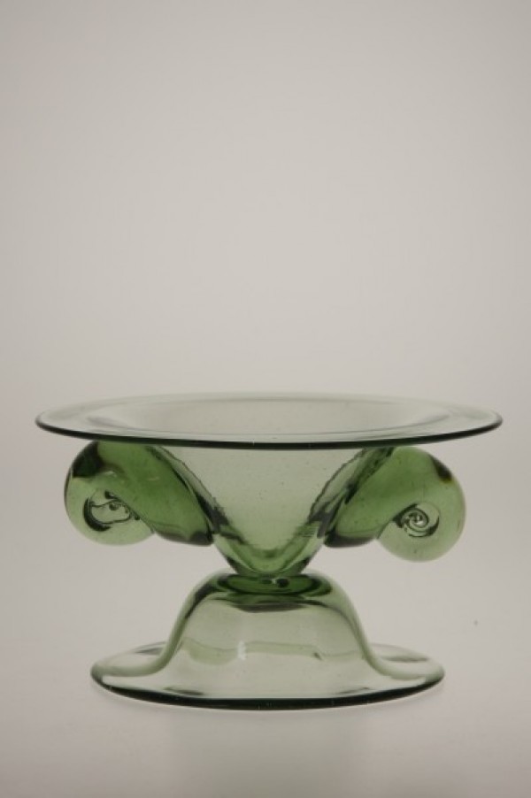 Candlestick with snails - 23 - historical glass