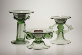 Candlestick on leg - 16 - historical glass