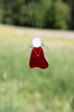 Angel red - historical glass