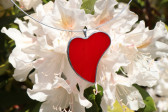 jewel heart love - historical glass