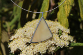 beige triangle - historical glass