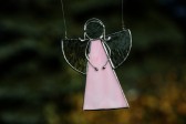 Angel pink small - historical glass