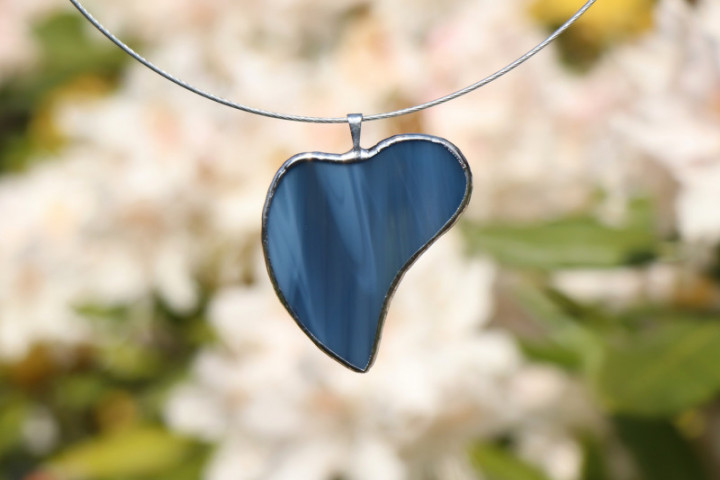 jewel heart from the sea - historical glass