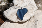 jewel heart from the sea - historical glass