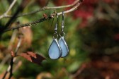 earrings drops from the sky - historical glass