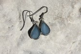 earrings drops from the sky - historical glass