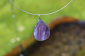 jewel a drop of violet - historical glass