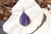 jewel a drop of violet - historical glass