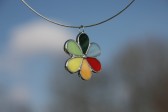 jewel flower for happiness - historical glass