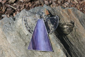 Angel purple - historical glass