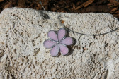 jewel flower pink - historical glass