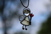 little angel on the neck - historical glass