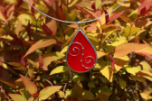 jewel drop red - historical glass