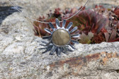 jewel with stone - historical glass