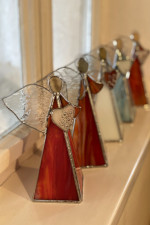 red angel - historical glass