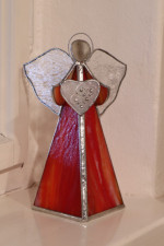 red angel - historical glass