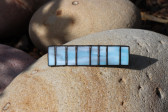 hair clip blue - historical glass