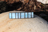 hair clip blue - historical glass